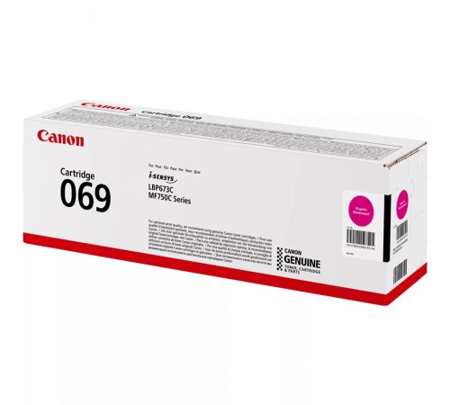 Картридж Canon 069 MF752Cdw/MF754Cdw/LBP673Cdw Magenta (5092C002)