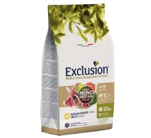 Сухий корм для собак середніх порід Exclusion Adult Medium Breed з ягням 3 кг (5175/10261)