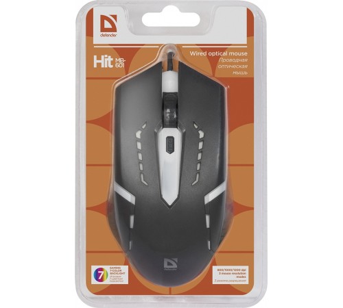Миша Defender Hit MB-601 Black (52601)
