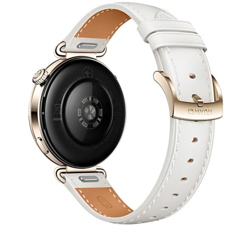 Смарт-годинник Huawei Watch GT 6 41mm Gold with White Composite Leather Strap (55020FTN)