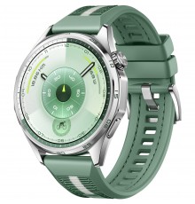 Смарт-годинник Huawei Watch GT 6 46mm Steel with Green Woven Strap (55020FTV)