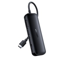 Адаптер Ugreen CM260 DisplayPort+HDMI+VGA - USB Type-C (F/M), Black (60568)