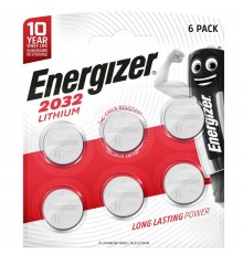 Батарейка Energizer 2032 Lithium, CR2032 BL 6шт
