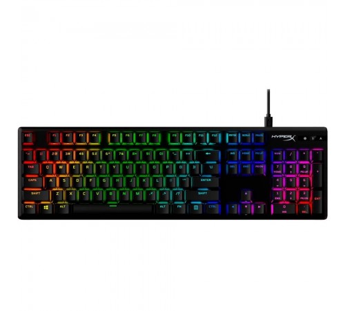 Клавіатура HyperX Alloy Origins Red RGB PBT ENG/RU Black (639N3AA)