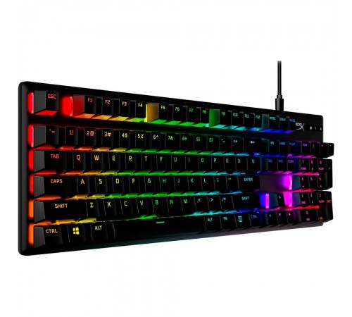 Клавіатура HyperX Alloy Origins Red RGB PBT ENG/RU Black (639N3AA)
