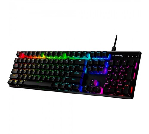 Клавіатура HyperX Alloy Origins Red RGB PBT ENG/RU Black (639N3AA)