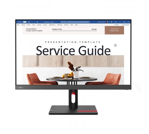 Монiтор Lenovo 23.8" ThinkVision S24i-30 (63DEKAT3UA) IPS Black 100Hz