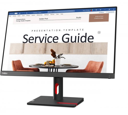 Монiтор Lenovo 23.8" ThinkVision S24i-30 (63DEKAT3UA) IPS Black 100Hz