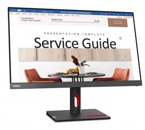 Монiтор Lenovo 23.8" ThinkVision S24i-30 (63DEKAT3UA) IPS Black 100Hz
