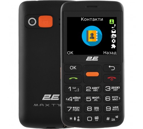 Мобiльний телефон 2E T180 Max Dual Sim Black (688130251051)