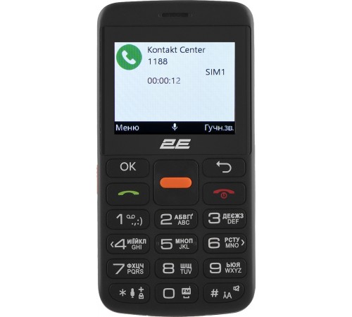Мобiльний телефон 2E T180 Max Dual Sim Black (688130251051)