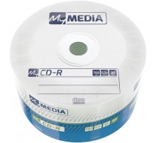 Диски CD-R MyMedia (69201) 700MB 52x Matt Silver Wrap 50шт