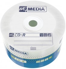 Диски CD-R MyMedia (69201) 700MB 52x Matt Silver Wrap 50шт