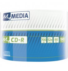 Диски CD-R MyMedia (69206) 700MB 52x Wrap 50шт Full Printable без шпинделя