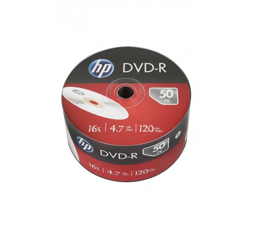 Диски DVD-R HP (69303 /DME00070-3) 4.7GB 16x, без шпинделя, 50 шт
