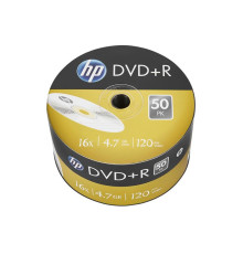 Диски DVD+R HP (69305 /DRE00070-3) 4.7GB 16x, без шпинделя, 50 шт