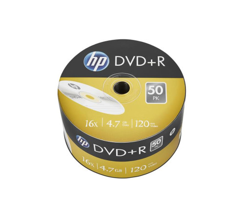 Диски DVD+R HP (69305 /DRE00070-3) 4.7GB 16x, без шпинделя, 50 шт
