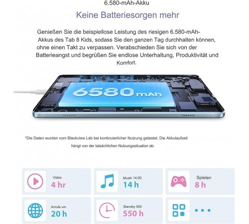 Планшет Blackview Tab 8 Kids 4/128GB Pudding Pink (6931548313038)