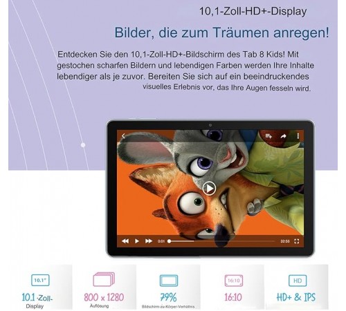 Планшет Blackview Tab 8 Kids 4/128GB Pudding Pink (6931548313038)