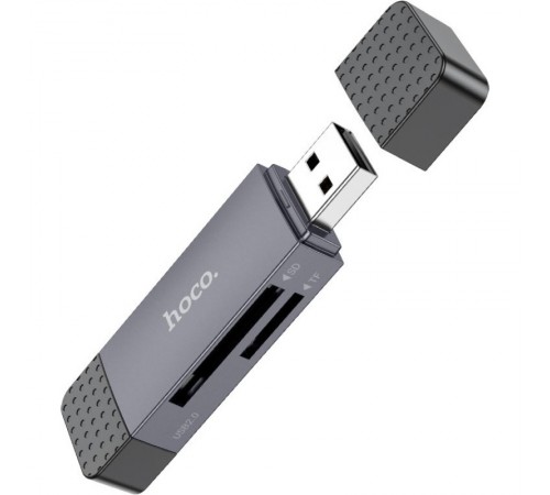 Картрідер Hoco HB45 Spirit 2-in-1 USB/USB Type-C 2.0 Black (6942007620512)