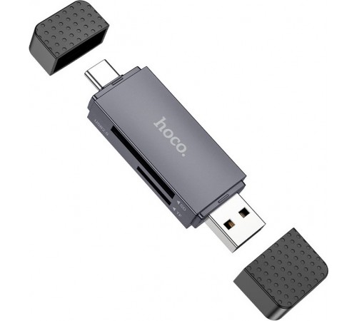 Картрідер Hoco HB45 Spirit 2-in-1 USB/USB Type-C 2.0 Black (6942007620512)
