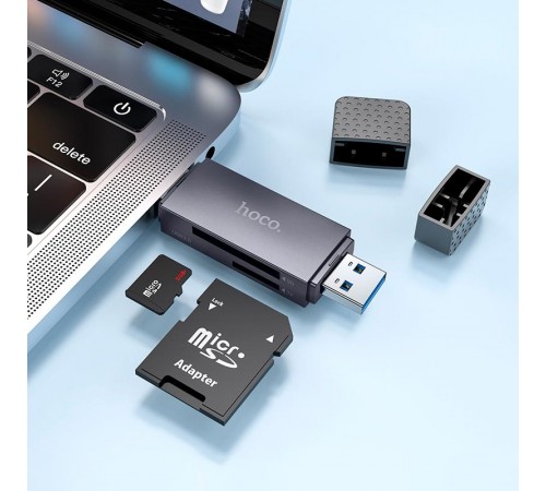 Кардрідер Hoco HB45 Spirit 2-in-1 USB-USB Type-C 3.0 Black (6942007620529)