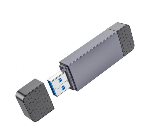 Кардрідер Hoco HB45 Spirit 2-in-1 USB-USB Type-C 3.0 Black (6942007620529)