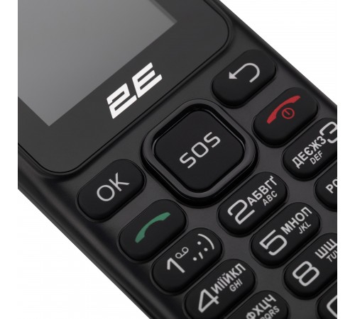 Мобiльний телефон 2E S180 2024 Black (694743653885)