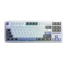 Клавіатура бездротова Aula F87 Gasket Greywood V3 switch White (6948391208602)