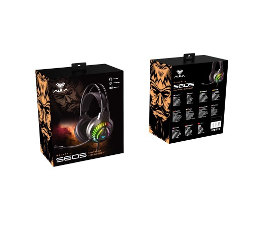 Гарнiтура Aula S605 Wired gaming headset Black (6948391235202)