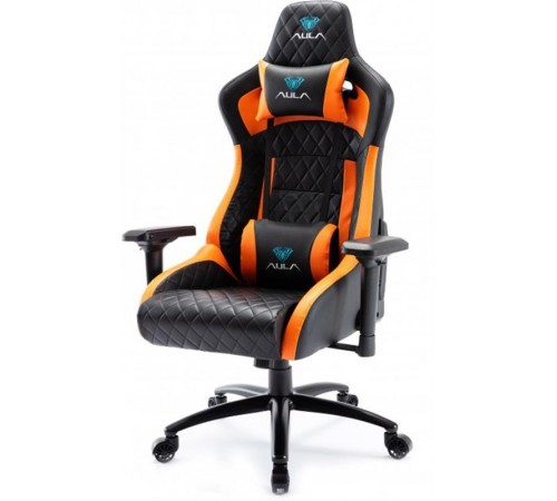 Крісло для геймерів Aula F1031 Gaming Chair Black/Orange (6948391286211)