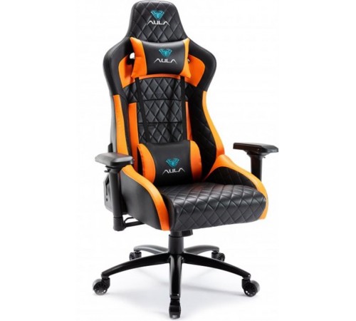 Крісло для геймерів Aula F1031 Gaming Chair Black/Orange (6948391286211)