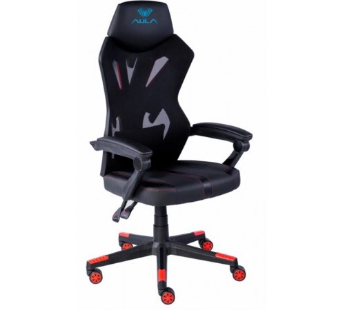Крісло для геймерів Aula F010 Gaming Chair Black/Red (6948391286228)