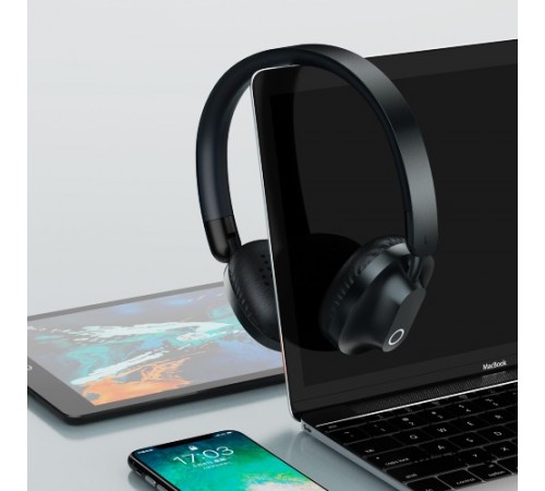Bluetooth-гарнітура Remax RB-550HB HiFi Black (6954851229988)