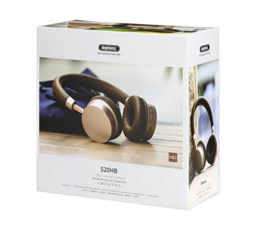 Bluetooth-гарнітура Remax RB-520HB Gold (6954851284857)