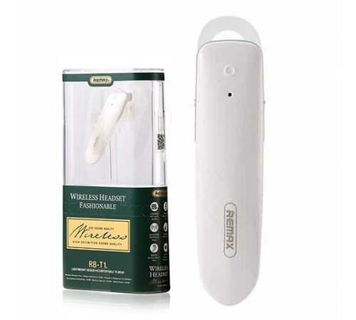 Bluetooth-гарнітура Remax RB-T1 White (6954851295457)