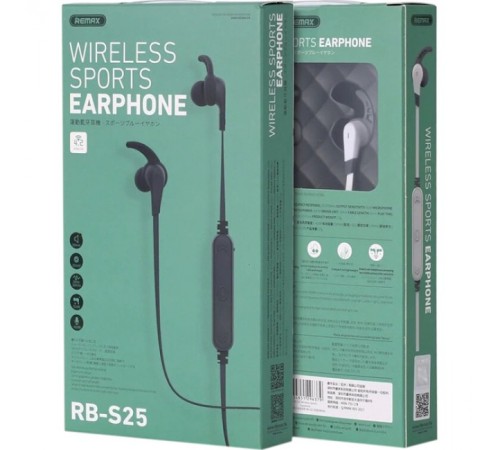 Bluetooth-гарнітура Remax RB-S25 Black (6954851295679)