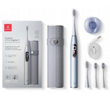 Розумна зубна електрощітка Oclean X Pro Digital Set Electric Toothbrush Glamour Silver (6970810552584)