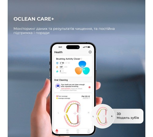 Розумна зубна електрощітка Oclean X Ultra Set Green (OLED) (6970810553505)