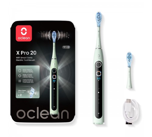 Розумна зубна електрощітка Oclean X Pro 20 Electric Toothbrush Green (6970810556902)