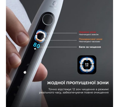 Розумна зубна електрощітка Oclean X Pro 20 Electric Toothbrush Green (6970810556902)