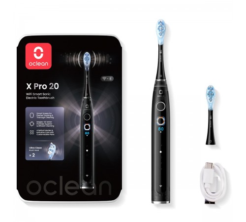 Розумна зубна електрощітка Oclean X Pro 20 Electric Toothbrush Black (6970810556940)
