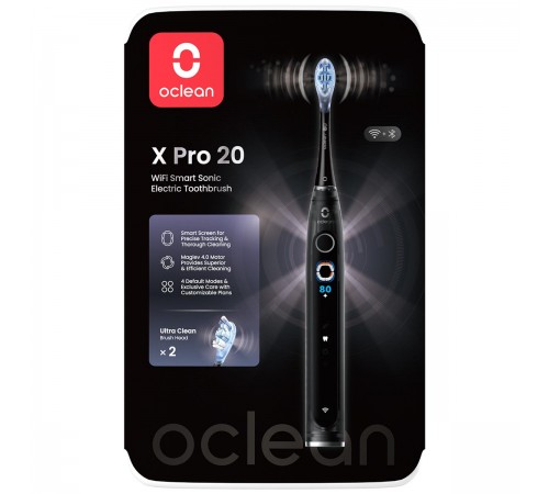 Розумна зубна електрощітка Oclean X Pro 20 Electric Toothbrush Black (6970810556940)