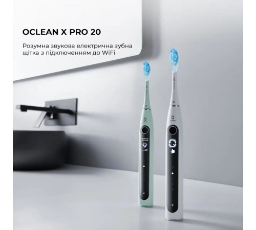 Розумна зубна електрощітка Oclean X Pro 20 Electric Toothbrush Black (6970810556940)
