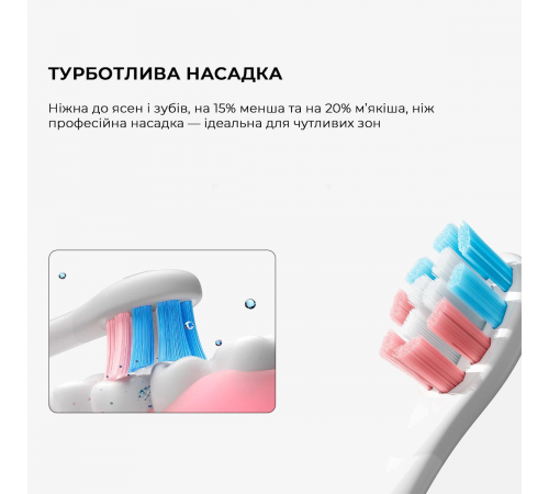 Розумна зубна електрощітка Oclean X Kids Set Electric Toothbrush Pink (6970810557220)