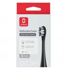 Насадка для зубної електрощітки Oclean X Kids P3K8 Black (6 шт) (6970810557381)