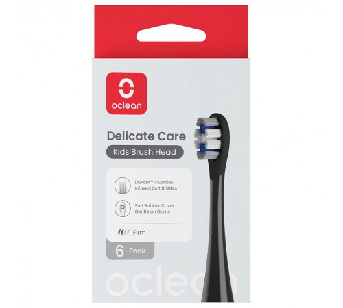 Насадка для зубної електрощітки Oclean X Kids P3K8 Black (2 шт) (6970810557398)