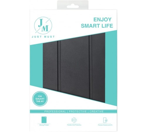 Чохол-книжка Just Must Skin Shock для Samsung Galaxy Tab A9 SM-X110/SM-X115 Black (6973297909650)