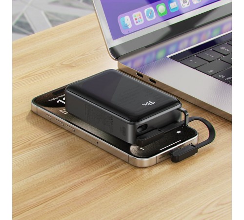 Універсальна мобільна батарея Acefast Magnetic M4 20000mAh 67W Black (6974316282723)