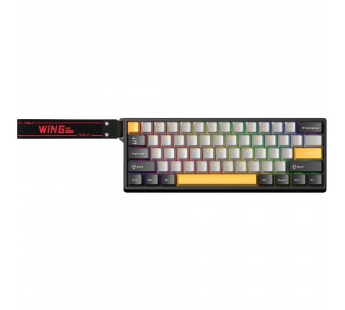 Клавіатура Aula WIN68 HE Max Magnetic Switch Black/Grey/Yellow (6978080504036)